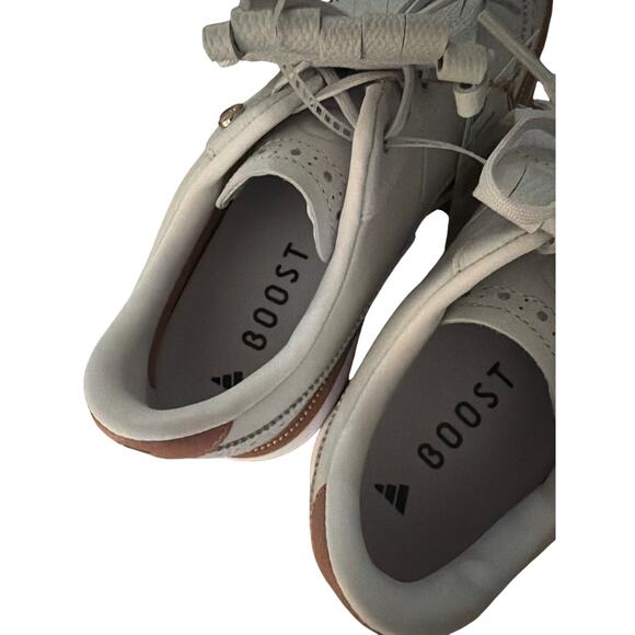 Adidas MC Zoysia Golf Shoes Womens 7.5 White Leather Fringe Boost NWT - Picture 4 of 7